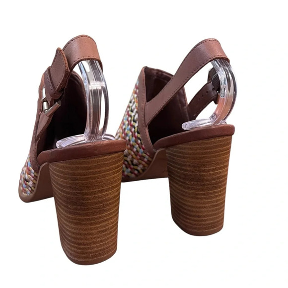House of Harlow 1960 Teagan Multicolor Woven Leather Heel - Picture 5 of 8